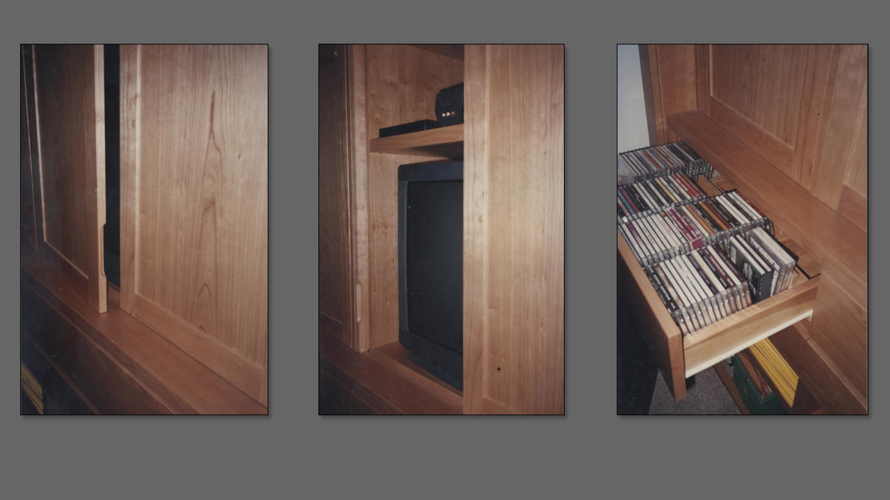 Standard Closet Filled With Casework - 1996 design and build by Christopher Bogush.